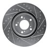 E-Line Drilled & Slotted Silver Brake Rotor, 2005-2012 Acura/Honda, Position: Front Left - image 4