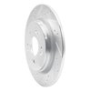 E-Line Drilled & Slotted Silver Brake Rotor, 2014-2020 Acura/Honda, Position: Rear Left - image 4