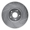 E-Line Drilled & Slotted Silver Brake Rotor, Fits Select Acura/Honda, Position: Front Left - image 4