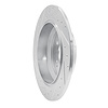 E-Line Drilled & Slotted Silver Brake Rotor, 2014-2016 Acura/Honda, Position: Rear Right - image 1