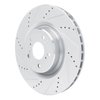 E-Line Drilled & Slotted Silver Brake Rotor, Fits Select Acura/Honda, Position: Front Left - image 2
