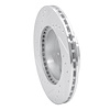 E-Line Drilled & Slotted Silver Brake Rotor, 1984-1990 Acura/Honda, Position: Front Right - image 1