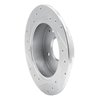 E-Line Drilled & Slotted Silver Brake Rotor, 1992-1997 Acura/Honda, Position: Rear Right - image 4