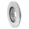 E-Line Drilled & Slotted Silver Brake Rotor, 2003-2017 Acura/Honda, Position: Front Left - image 4