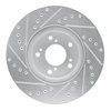 E-Line Drilled & Slotted Silver Brake Rotor, 1999-2014 Acura/Honda, Position: Front Right - image 4