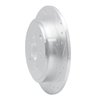 E-Line Drilled & Slotted Silver Brake Rotor, 2001-2008 Acura/Honda, Position: Rear Right - image 2