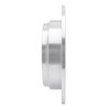 E-Line Drilled & Slotted Silver Brake Rotor, 2002-2004 Acura/Honda, Position: Rear Right - image 2
