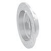 E-Line Drilled & Slotted Silver Brake Rotor, 2005-2010 Acura/Honda, Position: Rear Right - image 1