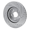 E-Line Drilled & Slotted Silver Brake Rotor, 2012-2016 Acura/Honda, Position: Front Left - image 1