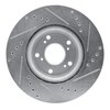E-Line Drilled & Slotted Silver Brake Rotor, 2012-2016 Acura/Honda, Position: Front Left - image 4