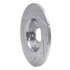 E-Line Drilled & Slotted Silver Brake Rotor, 2017-2020 Acura/Honda, Position: Rear Right - image 3