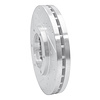 E-Line Drilled & Slotted Silver Brake Rotor, 1995-2011 Fits Multiple Makes/Models, Position: Front Left - image 1