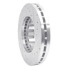 E-Line Drilled & Slotted Silver Brake Rotor, 1995-2018 Fits Multiple Makes/Models, Position: Rear Left - image 4