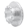 E-Line Drilled & Slotted Silver Brake Rotor, 2005-2017 Fits Multiple Makes/Models, Position: Front & Rear Right - image 3