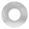 E-Line Drilled & Slotted Silver Brake Rotor, 2005-2017 Fits Multiple Makes/Models, Position: Front & Rear Right - image 1