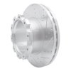 E-Line Drilled & Slotted Silver Brake Rotor, 2005-2017 Fits Multiple Makes/Models, Position: Front & Rear Right - image 3