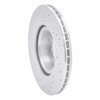 E-Line Drilled & Slotted Silver Brake Rotor, 1982-1985 Mercedes-Benz, Position: Front Right - image 3