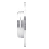 E-Line Drilled & Slotted Silver Brake Rotor, 1987-2015 Fits Multiple Makes/Models, Position: Rear Right
