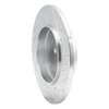 E-Line Drilled & Slotted Silver Brake Rotor, 1991-1999 Mercedes-Benz, Position: Rear Left - image 4