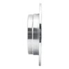 E-Line Drilled & Slotted Silver Brake Rotor, 1994-1998 Mercedes-Benz, Position: Rear Right - image 2