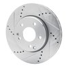 E-Line Drilled & Slotted Silver Brake Rotor, 1996-2015 Mercedes-Benz, Position: Front Left - image 2
