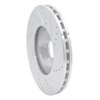 E-Line Drilled & Slotted Silver Brake Rotor, 1996-2011 Fits Multiple Makes/Models, Position: Front Left - image 3