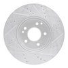 E-Line Drilled & Slotted Silver Brake Rotor, 1996-2011 Fits Multiple Makes/Models, Position: Front Left - image 4