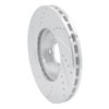 E-Line Drilled & Slotted Silver Brake Rotor, 1996-2011 Fits Multiple Makes/Models, Position: Front Right - image 2