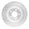 E-Line Drilled & Slotted Silver Brake Rotor, 2007-2013 Mercedes-Benz, Position: Rear Right - image 3