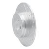 E-Line Drilled & Slotted Silver Brake Rotor, 2008-2015 Mercedes-Benz, Position: Rear Right - image 2