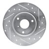 E-Line Drilled & Slotted Silver Brake Rotor, 2005-2016 Smart, Position: Front Left - image 3