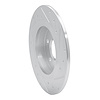 E-Line Drilled & Slotted Silver Brake Rotor, 2014-2020 Fits Multiple Makes/Models, Position: Rear Left