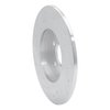 E-Line Drilled & Slotted Silver Brake Rotor, 2014-2020 Fits Multiple Makes/Models, Position: Rear Right - image 3