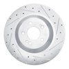 E-Line Drilled & Slotted Silver Brake Rotor, 2014-2021 Mercedes-Benz, Position: Rear Right - image 3