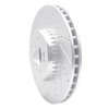 E-Line Drilled & Slotted Silver Brake Rotor, Fits Select Mercedes-Benz, Position: Front Left - image 3