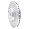 E-Line Drilled & Slotted Silver Brake Rotor, Fits Select Mercedes-Benz, Position: Front Right