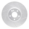 E-Line Drilled & Slotted Silver Brake Rotor, Fits Select Mercedes-Benz, Position: Front Right - image 4