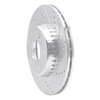 E-Line Drilled & Slotted Silver Brake Rotor, Fits Select Mercedes-Benz, Position: Rear Right - image 3