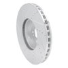 E-Line Drilled & Slotted Silver Brake Rotor, Fits Select Mercedes-Benz, Position: Front Right - image 2