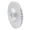 E-Line Drilled & Slotted Silver Brake Rotor, Fits Select Mercedes-Benz, Position: Front Right - image 3