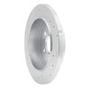 E-Line Drilled & Slotted Silver Brake Rotor, 1998-2005 Mercedes-Benz, Position: Rear Right - image 4