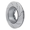 E-Line Drilled & Slotted Silver Brake Rotor, Fits Select Fits Multiple Makes/Models, Position: Rear Left - image 4