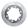 E-Line Drilled & Slotted Silver Brake Rotor, Fits Select Fits Multiple Makes/Models, Position: Rear Right