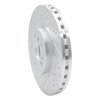 E-Line Drilled & Slotted Silver Brake Rotor, 2012-2018 Mercedes-Benz, Position: Front Left - image 4