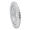 E-Line Drilled & Slotted Silver Brake Rotor, 2013-2019 Mercedes-Benz, Position: Rear Right - image 1