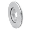 E-Line Drilled & Slotted Silver Brake Rotor, 2014-2019 Mercedes-Benz, Position: Front - image 2