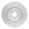 E-Line Drilled & Slotted Silver Brake Rotor, 2014-2019 Mercedes-Benz, Position: Front - image 3