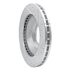 E-Line Drilled & Slotted Silver Brake Rotor, 1992-2017 Freightliner, Position: Front & Rear Left