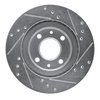 E-Line Drilled & Slotted Silver Brake Rotor, 2015-2019 Fits Multiple Makes/Models, Position: Front Left - image 2