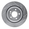 E-Line Drilled & Slotted Silver Brake Rotor, 2014-2019 Mercedes-Benz, Position: Rear Left - image 4